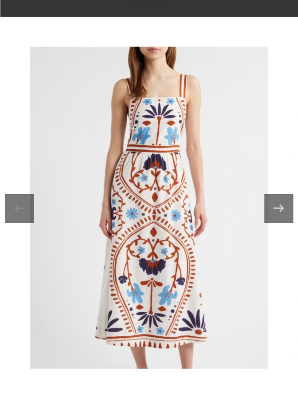 Brand new with tags Cleobella Sleeveless Button-Front Carmen Midi Sundress